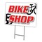 Signmission Bike Shop Yard Sign & Stake outdoor plastic coroplast window, C-1216-DS-Bike Shop C-1216-DS-Bike Shop - alternate 1